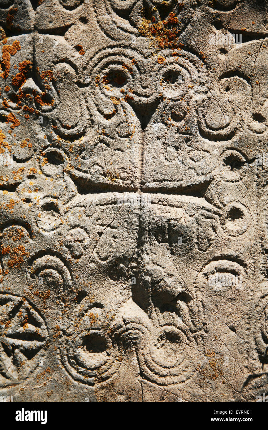 L'Europa, la Turchia Anatolia orientale, lago Van, Ahtamar Adasi (Akdamar Island), chiesa, Santa Croce cattedrale Foto Stock