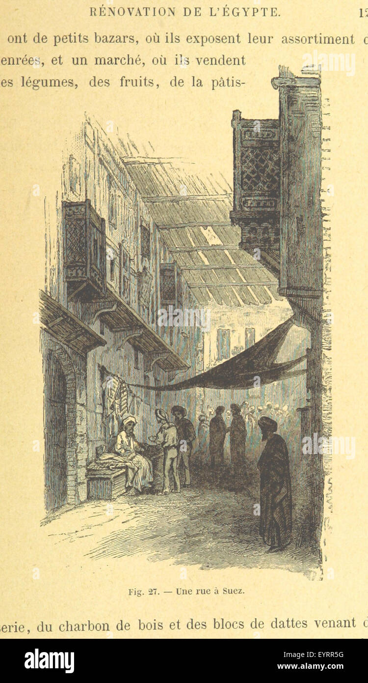 Fotografia da pagina 131 di "la Vallée du Nil", che illustra il periodo contemporaneo nella valle del Nilo in Egitto con incisioni che raffigurano la vita quotidiana e il paesaggio. Foto Stock