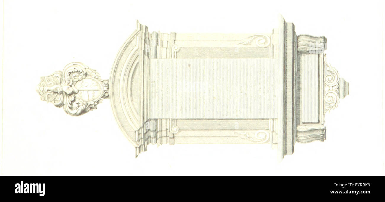 Un'immagine tratta da pagina 137 di "Un resoconto descrittivo e storico dei monumenti e delle lapidi nella Chiesa di San Nicola", che probabilmente mostra monumenti e lapidi significativi all'interno della chiesa. Foto Stock