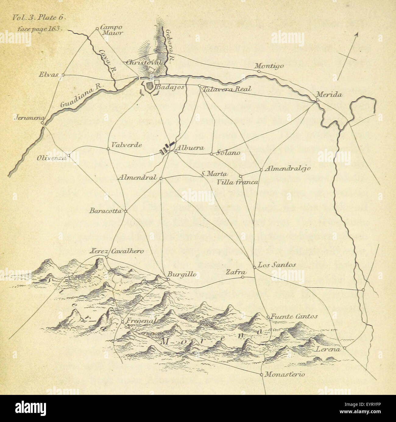 Un'immagine tratta da pagina 194 di "storia della guerra", con una mappa che è probabilmente correlata agli eventi militari o ai cambiamenti territoriali durante il conflitto discusso nel libro. Foto Stock