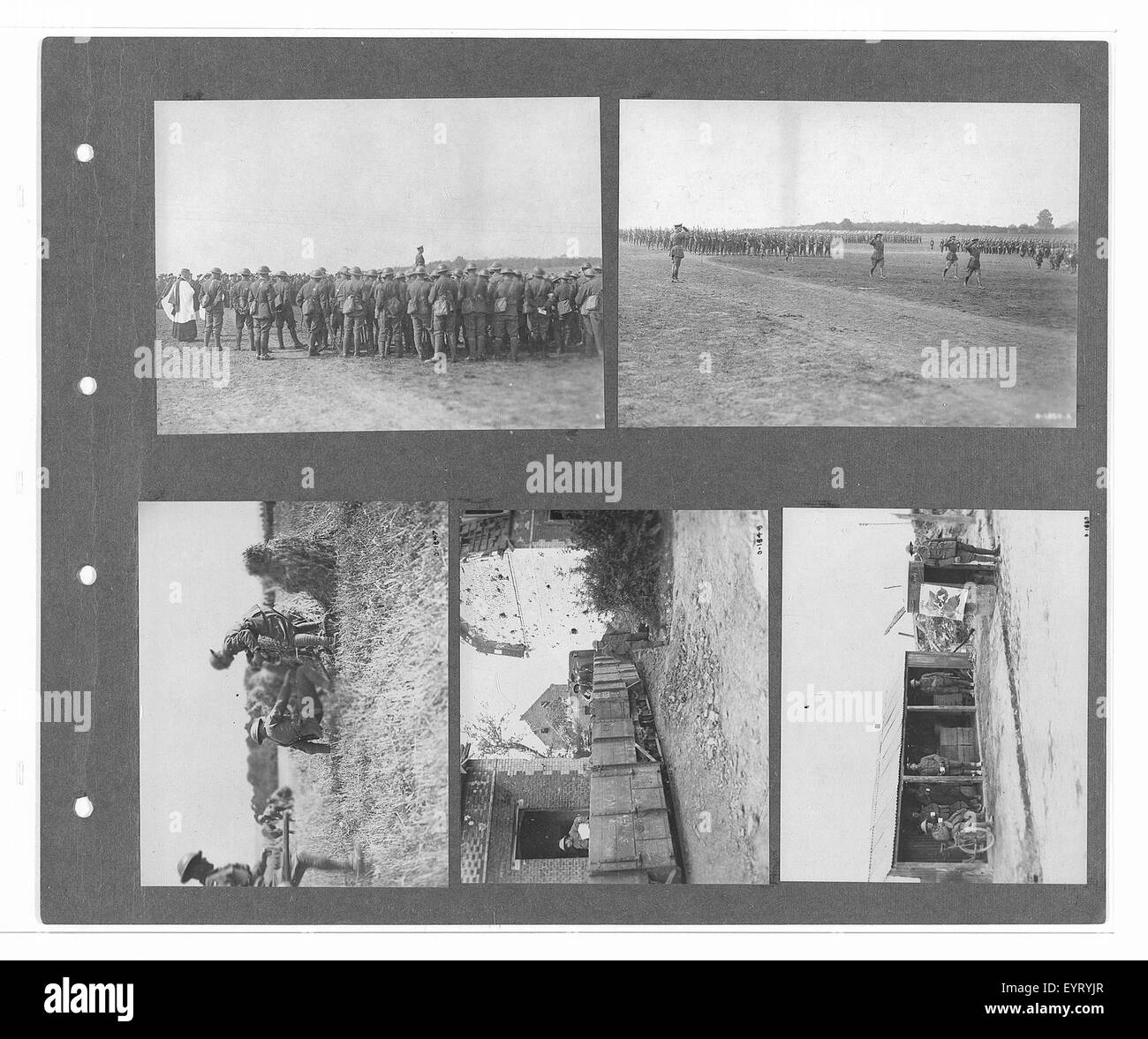 Un volume di fotografie di guerra ufficiali canadesi, che documentano i momenti chiave e gli eventi durante la prima guerra mondiale attraverso immagini di soldati, battaglie e memoriali. Foto Stock