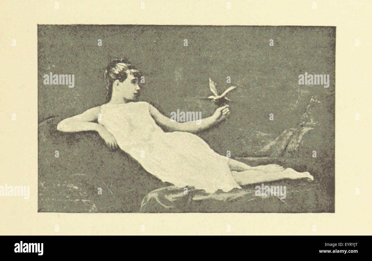 Un'illustrazione tratta da pagina 197 di "The Outcast", che mostra una scena del poema o dell'opera letteraria, incentrata sul tema dell'esilio o del rifiuto sociale. Foto Stock