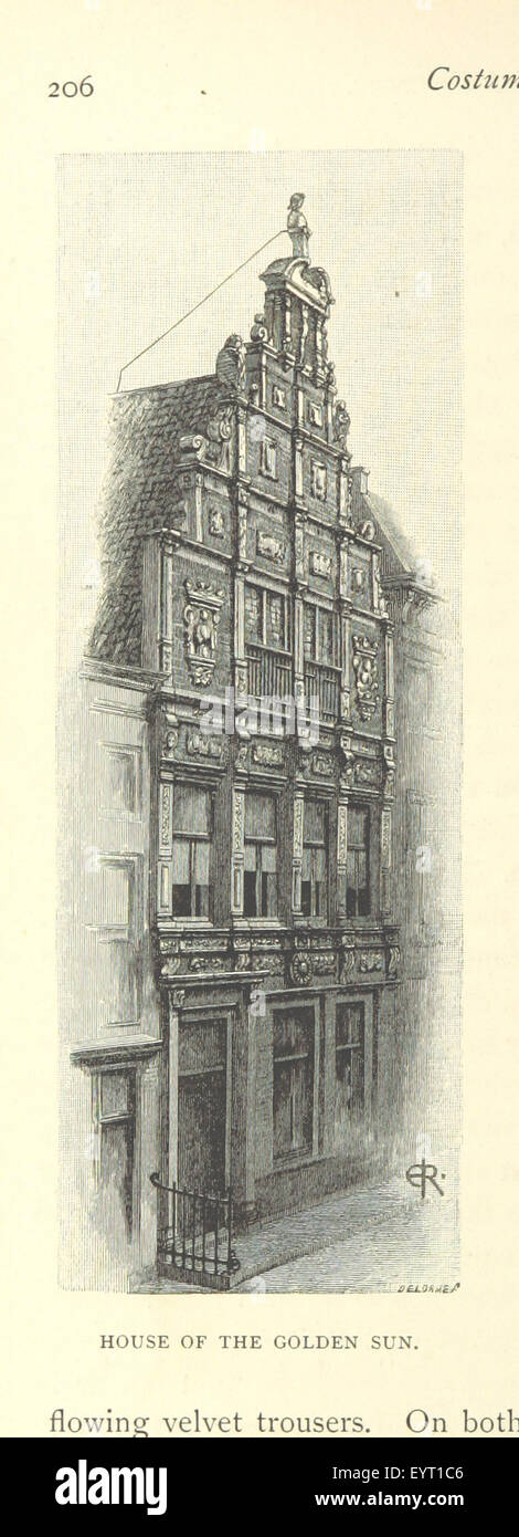 Illustrazione di "Sketching Rambles in Holland", raffigurante vedute panoramiche dell'Olanda, con contributi artistici di Edwin A. Abbey. Foto Stock