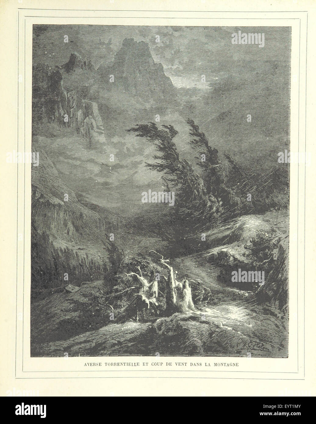 Questa immagine tratta da pagina 237 di "Cent tableaux de géographie pittoresque" raffigura una mappa topografica che mostra paesaggi panoramici e caratteristiche geografiche da una prospettiva storica. L'opera mette in evidenza gli aspetti culturali e fisici dei luoghi in evidenza. Foto Stock