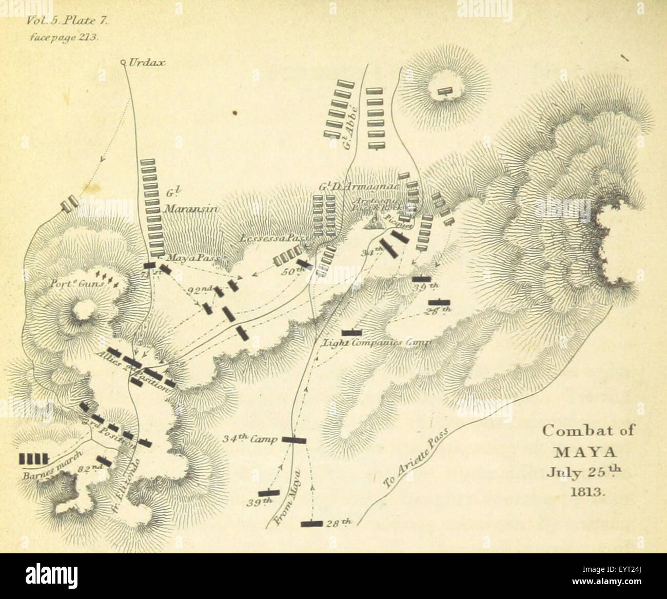 Mappa '.' estratte da Flickr 11037478526 ID immagine presa da pagina 246 del '[Storia della guerra Foto Stock