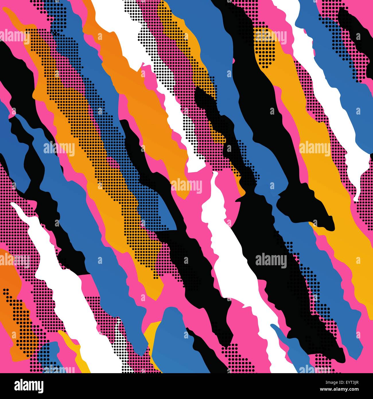 Retro vintage 80s memphis fashion style perfetta illustrazione del modello dello sfondo. Ideale per il disegno di tessuto, carta per la stampa e il web Illustrazione Vettoriale