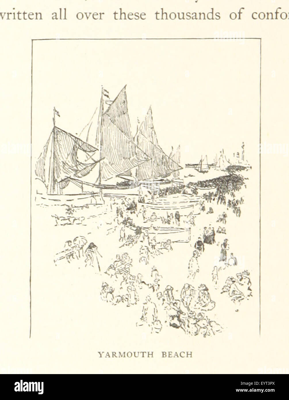 Un'immagine tratta da pagina 274 di "On the Broads", che mostra i paesaggi panoramici dei Broads, illustrata da J. Pennell, raffigurante i corsi d'acqua e la bellezza naturale di questa iconica regione britannica. Foto Stock