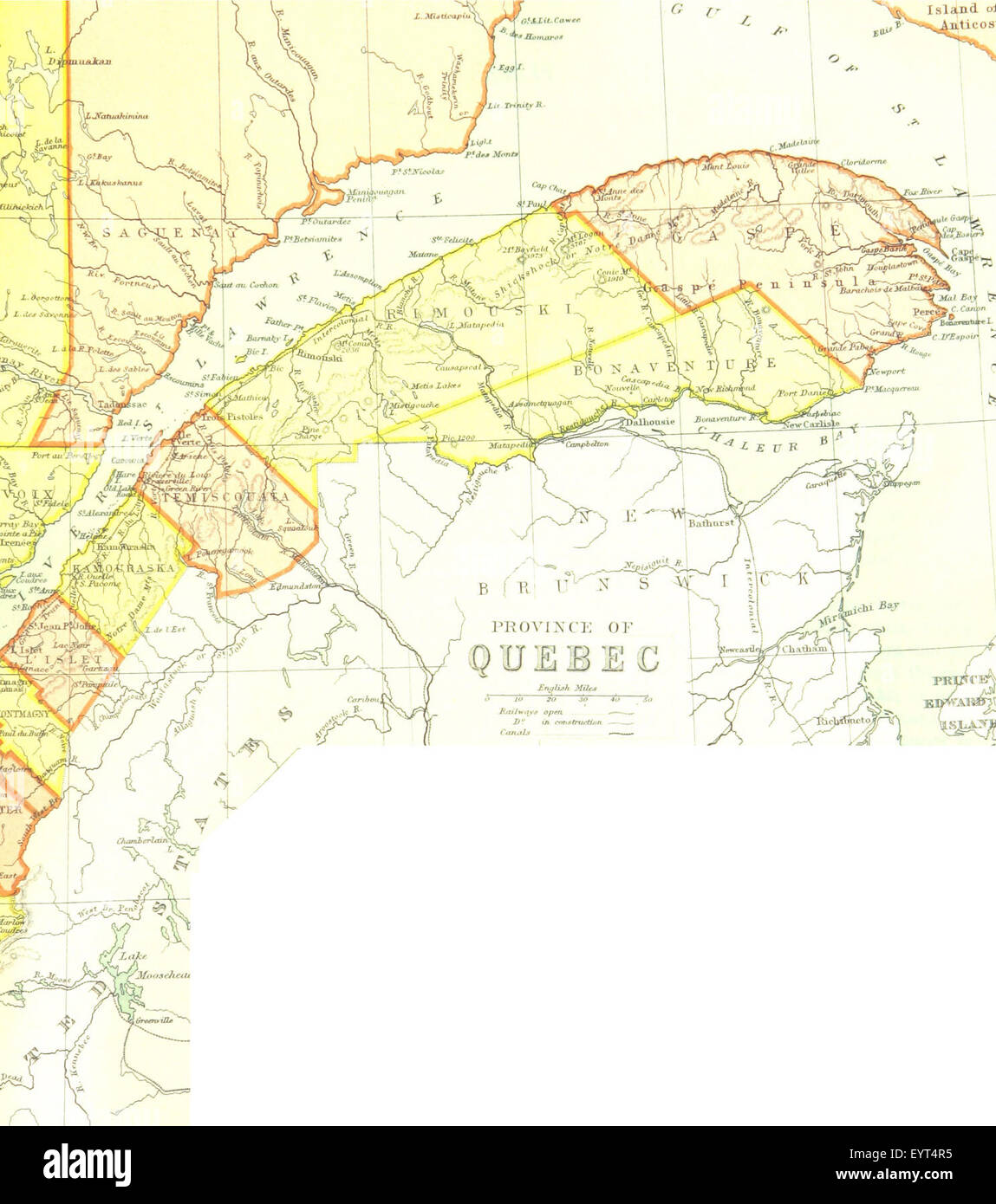 Mappa '.' estratte da Flickr 11248904123 ID immagine presa da pagina 297 di " Canada una enciclopedia di Foto Stock