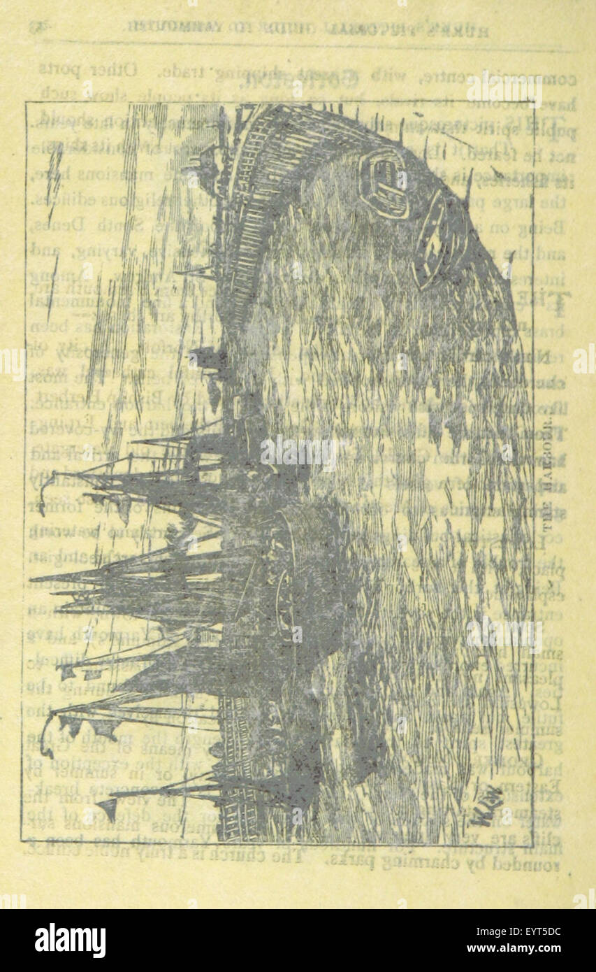 Questa immagine, tratta dalla pagina 31 della "Guida pittorica di Huke a Great Yarmouth", fornisce una vista dettagliata del paesaggio, dei monumenti e delle caratteristiche locali della città, mostrando l'area durante la fine del XIX secolo. Foto Stock