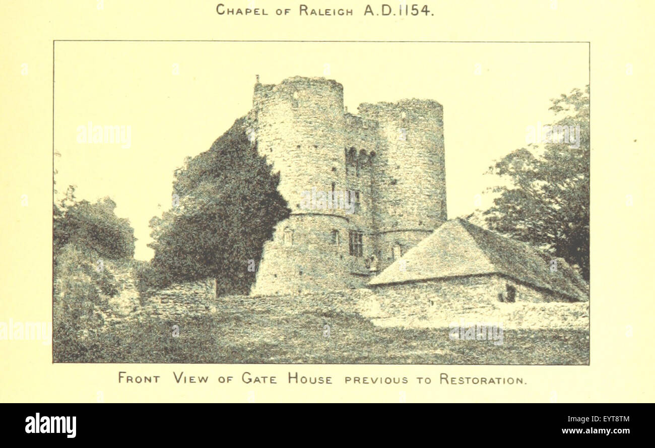 Questa immagine è tratta da pagina 41 di "una descrizione archeologica del castello di Saltwood", che illustra aspetti del castello di Saltwood vicino a Hythe, nel Kent. La descrizione storica è accompagnata da note di C. Beeston. Foto Stock