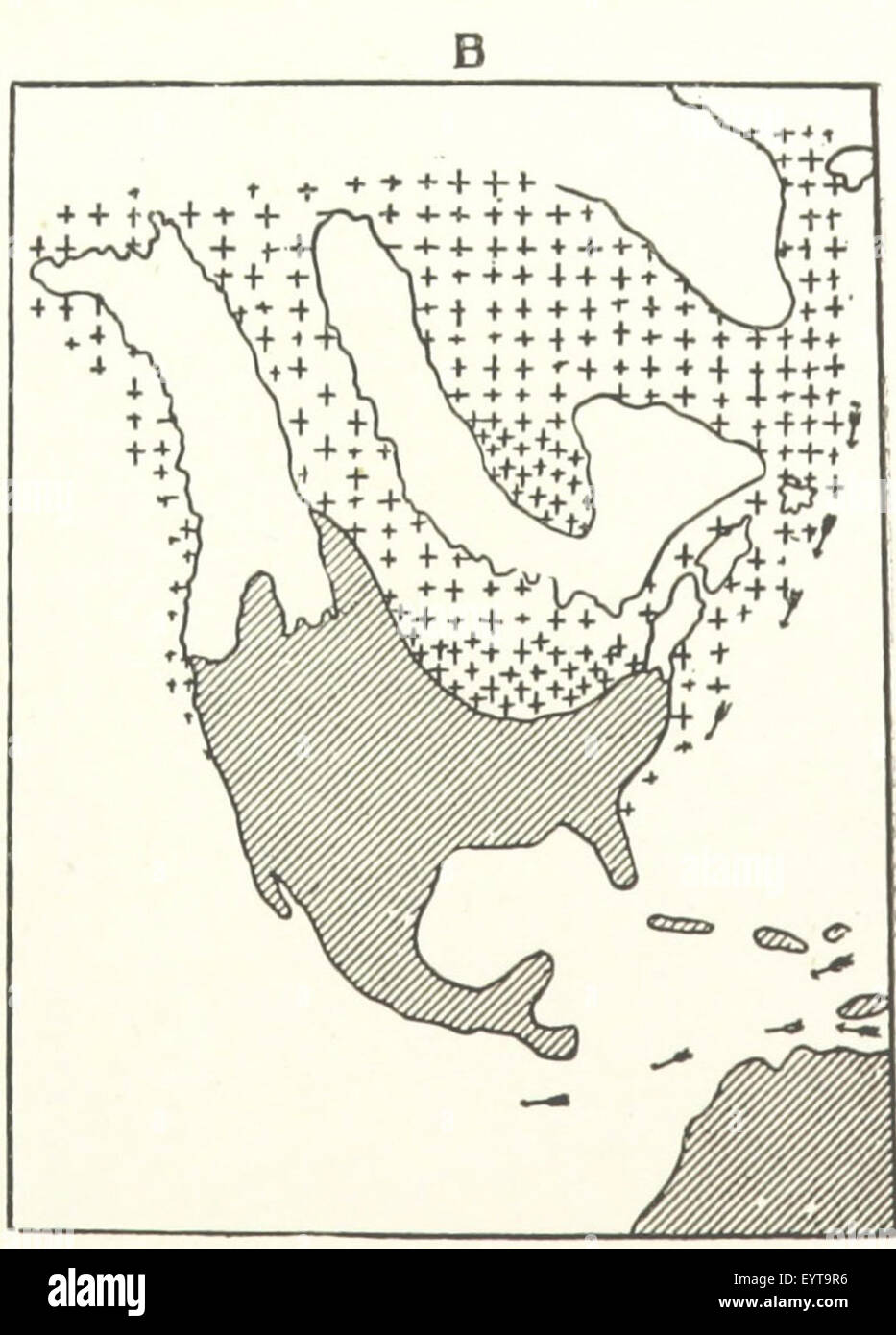 La pagina 448 di "alcuni punti salienti nella scienza della Terra" include illustrazioni scientifiche che spiegano le principali caratteristiche geologiche o geografiche della Terra, mostrando probabilmente mappe o diagrammi. Foto Stock