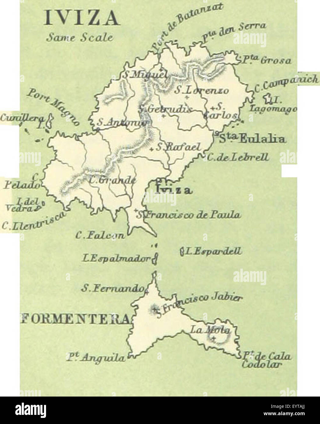 A pagina 488 della "Guida di o'Shea" vengono fornite informazioni di viaggio sulla Spagna e il Portogallo, presentando probabilmente una mappa dettagliata o un'illustrazione di una particolare regione o punto di riferimento in questi paesi. Foto Stock