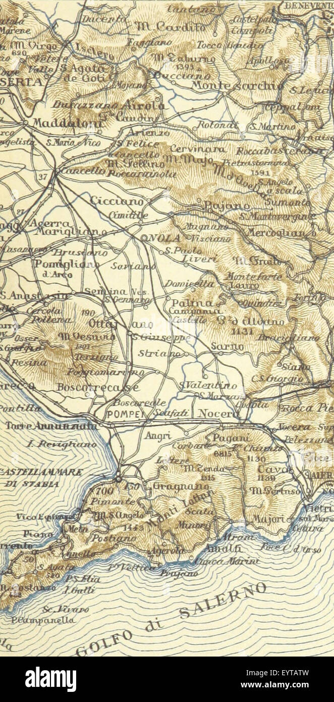 Fotografia tratta da pagina 1029 di "la Terra", un libro di geografia italiano, con mappe e illustrazioni di concetti geografici. L'immagine mette in evidenza materiali educativi per comprendere la geografia della Terra durante il XIX secolo. Foto Stock