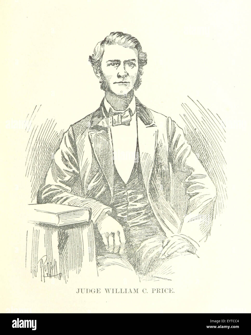 Immagine tratta da "il governo provvisorio del territorio del Nebraska", che mette in evidenza il primo governo del Nebraska, con ritratti di figure chiave come William Walker e una mappa del territorio. Foto Stock