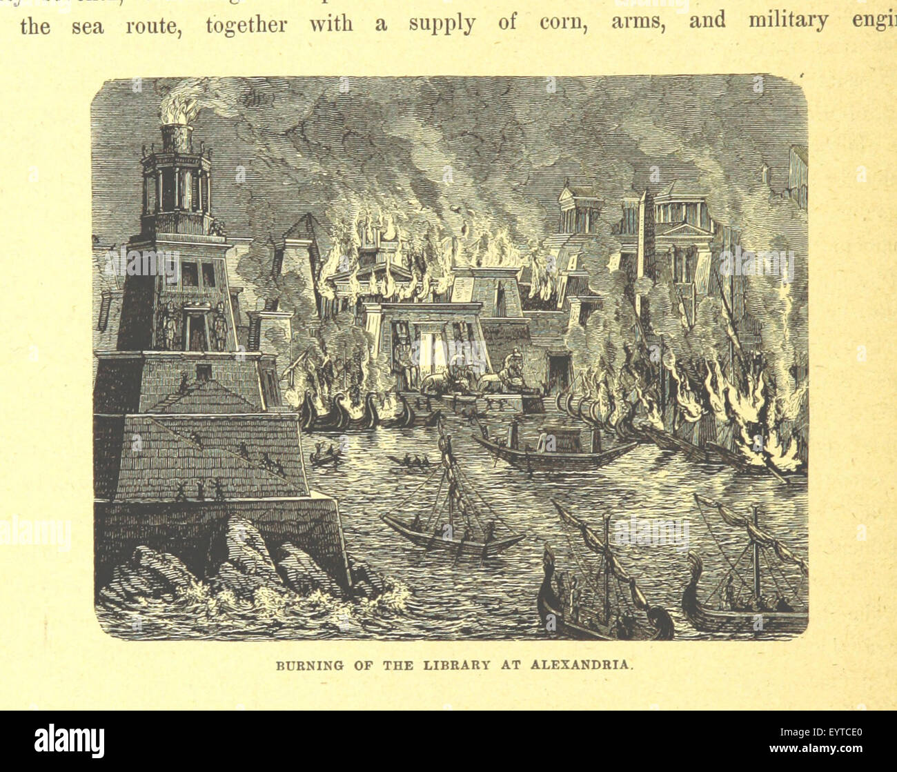 Fotografia tratta da pagina 578 della "storia popolare dell'Egitto", raffigurante scene della guerra egiziana e gli eventi storici chiave della storia egiziana. Foto Stock