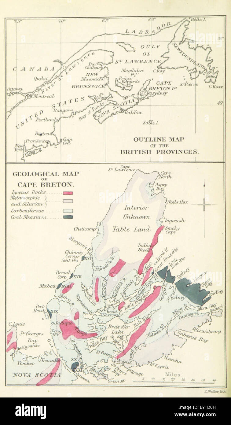 Immagine presa da pagina 6 di "Il carbone di campi e scambi di carbone dell'isola di Cape Breton ... Con mappe e illustrazioni' immagine presa da pagina 6 di "Carbone e campi Foto Stock