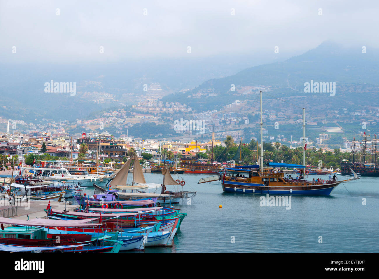 Turchia, Riviera Turca, baia di Alanya Foto Stock