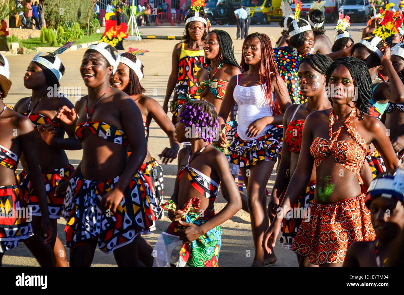 Fare carnevale di Lubango, Angola (2014) Foto Stock