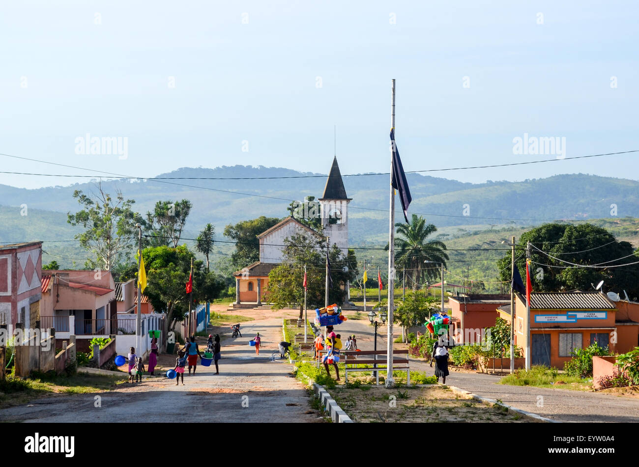 Città di Quibax in Angola Foto Stock