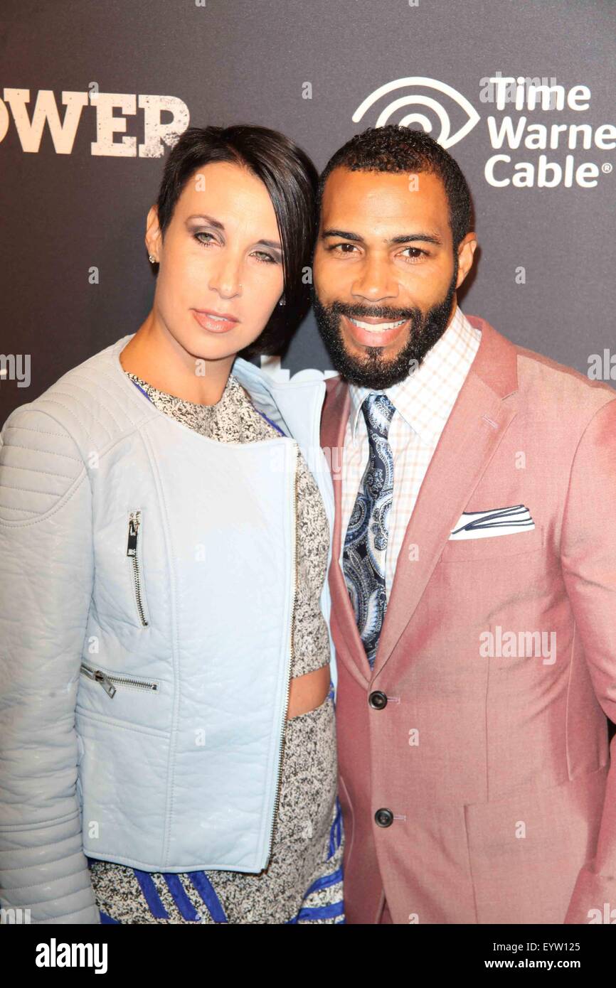 Celebrità frequentare 'Power' stagione due serie Premiere al Best Buy Theatre - Arrivi con: Jennifer Pfautch, Omari Hardwick dove: New York City, Stati Uniti quando: 2 Giu 2015 C Foto Stock