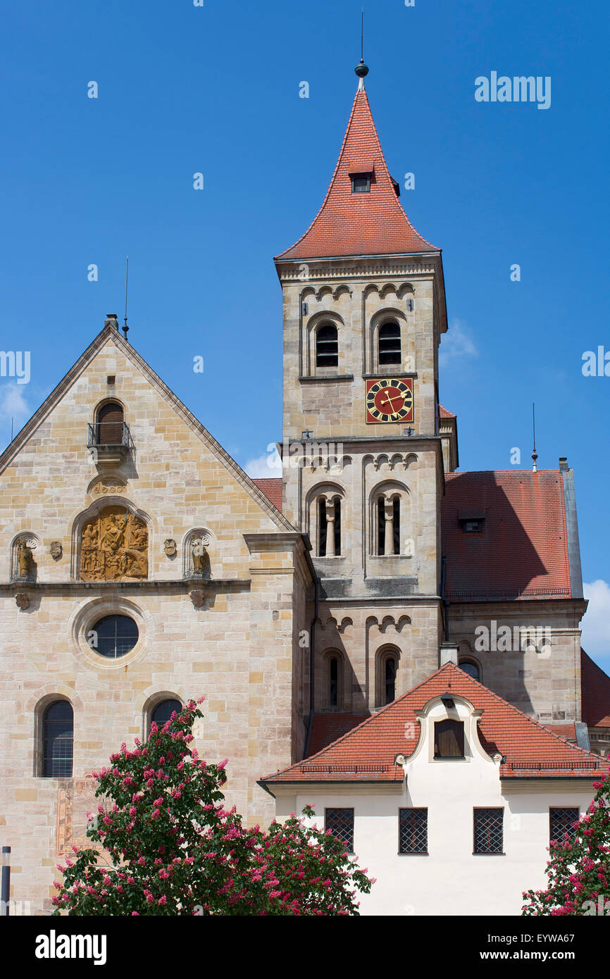 Basilica di San Vito, Ellwangen, Baden-Württemberg, Germania Foto Stock