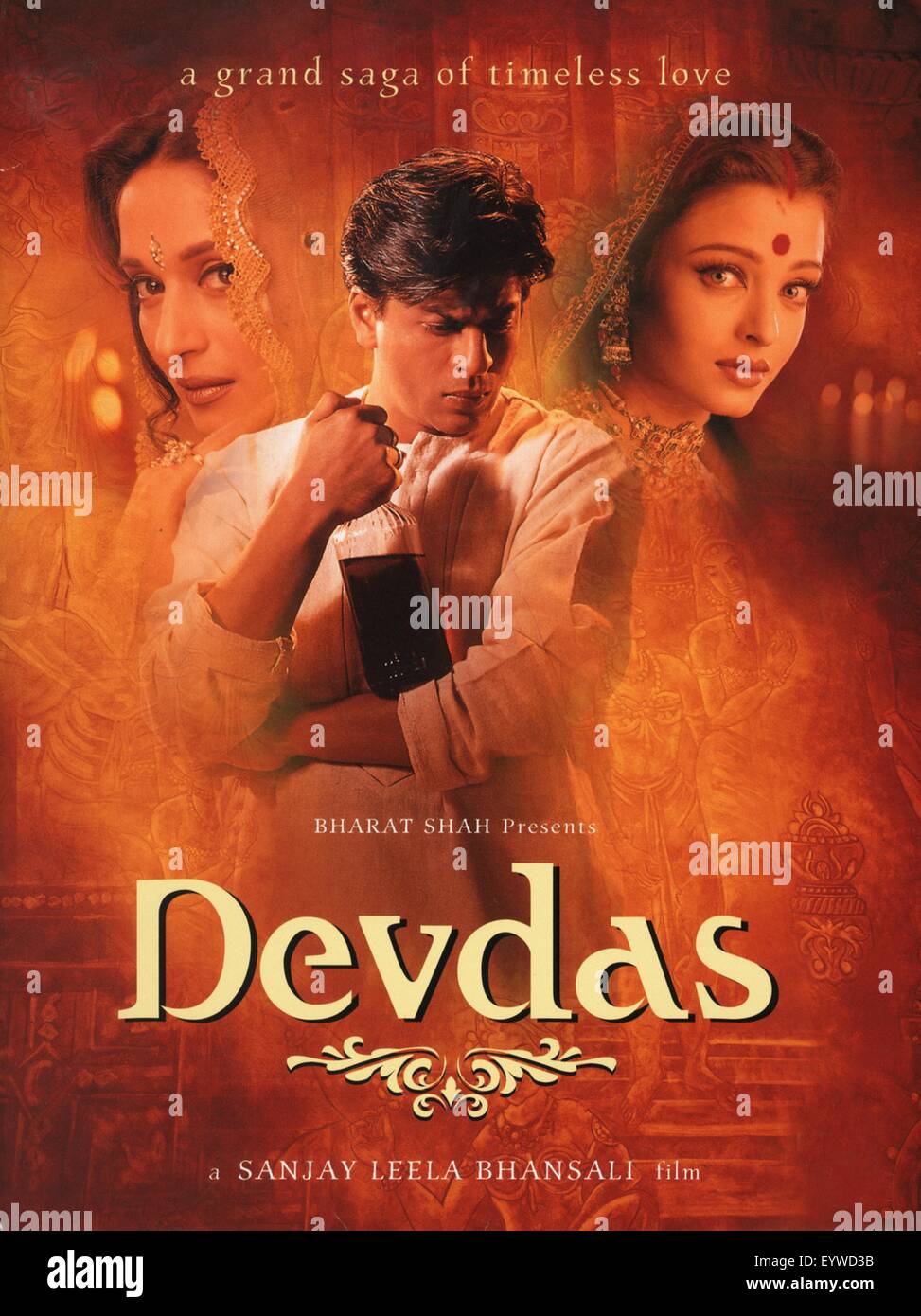 Devdas Anno : 2002 Direttore : Sanjay Leela Bhansali poster del filmato Foto Stock