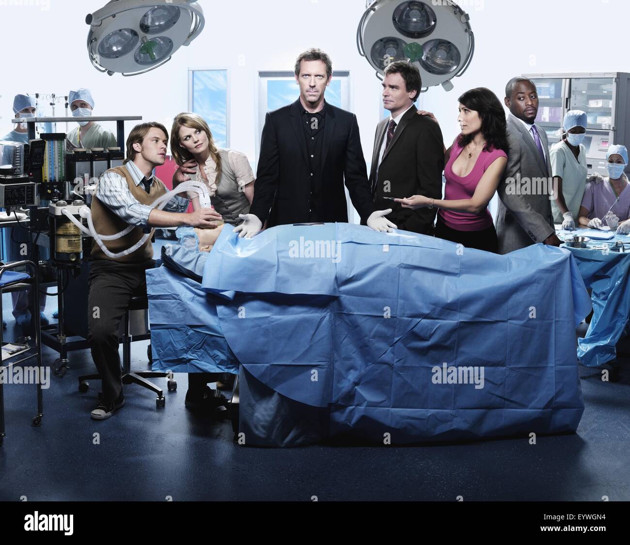 House M.D. ; Serie TV 2004 - ???? Stati Uniti ; Stagione 2007 4 - PROMOZIONE ; Jesse Spencer, Jennifer Morrison, Hugh Laurie, Robert Sean Leonard, Lisa Edelstein Omar Epps ; Foto: Arte Streiber/ Fox Foto Stock