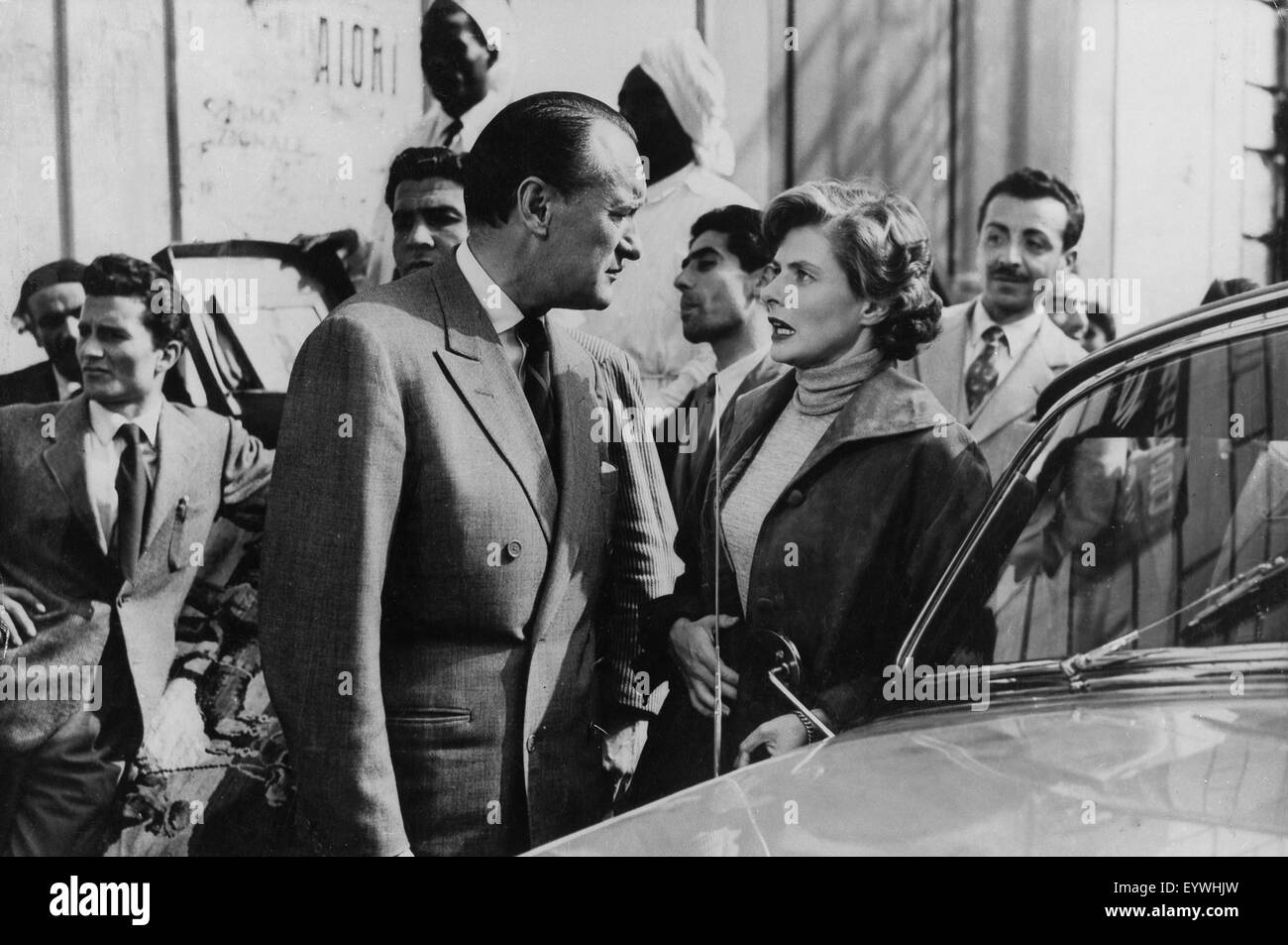 Viaggio in Italia ; viaggio in Italia ; Anno : 1954 Italia ; Direttore : Roberto Rossellini ; Ingrid Berman, George Sanders Foto Stock