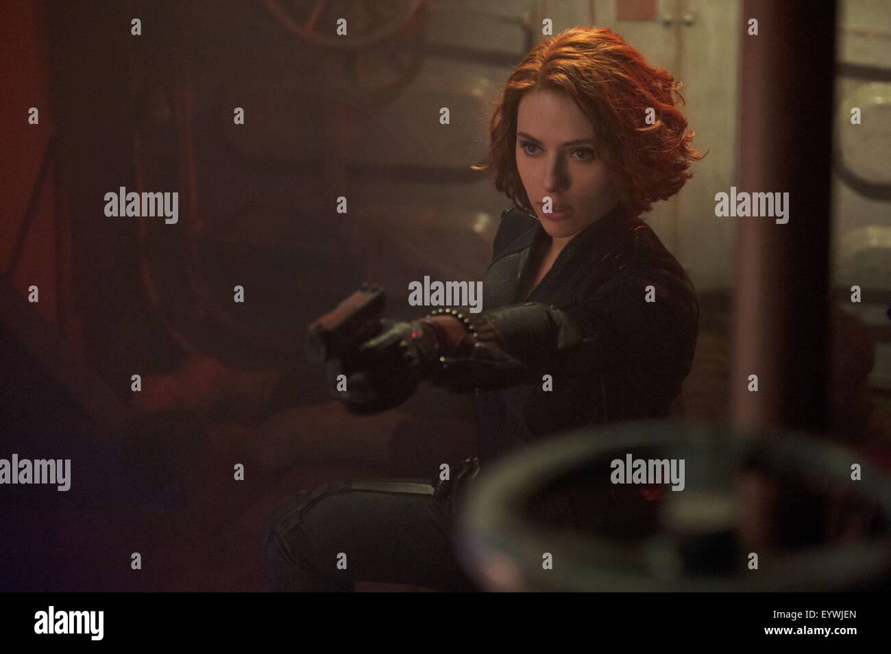 Vendicatori : Età di Ultron ; Anno : 2015 Stati Uniti ; Direttore : Joss Whedon ; Scarlett Johansson ; Foto: Jay Maidment Foto Stock