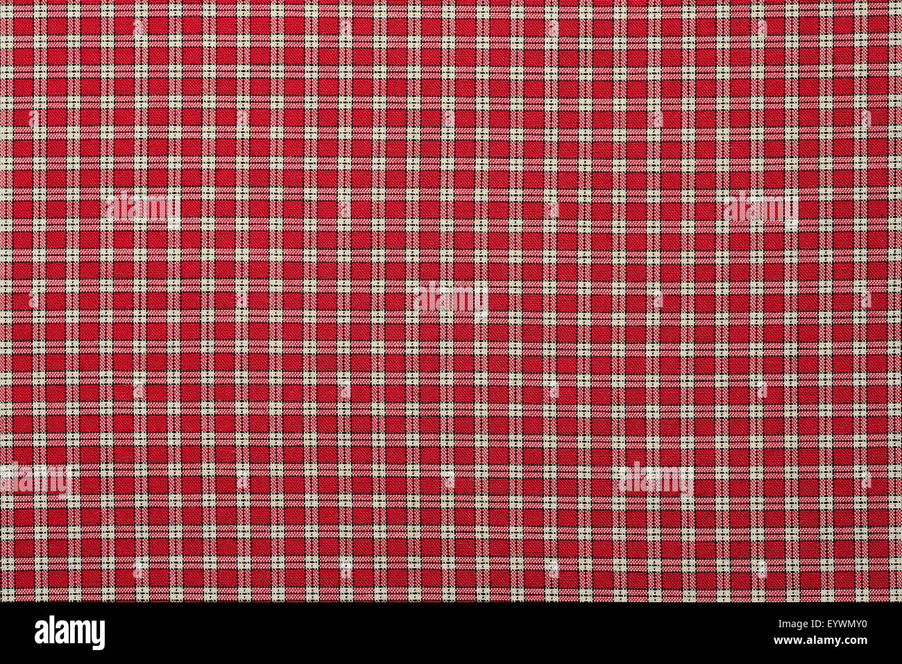 Red plaid tessuto. Foto Stock