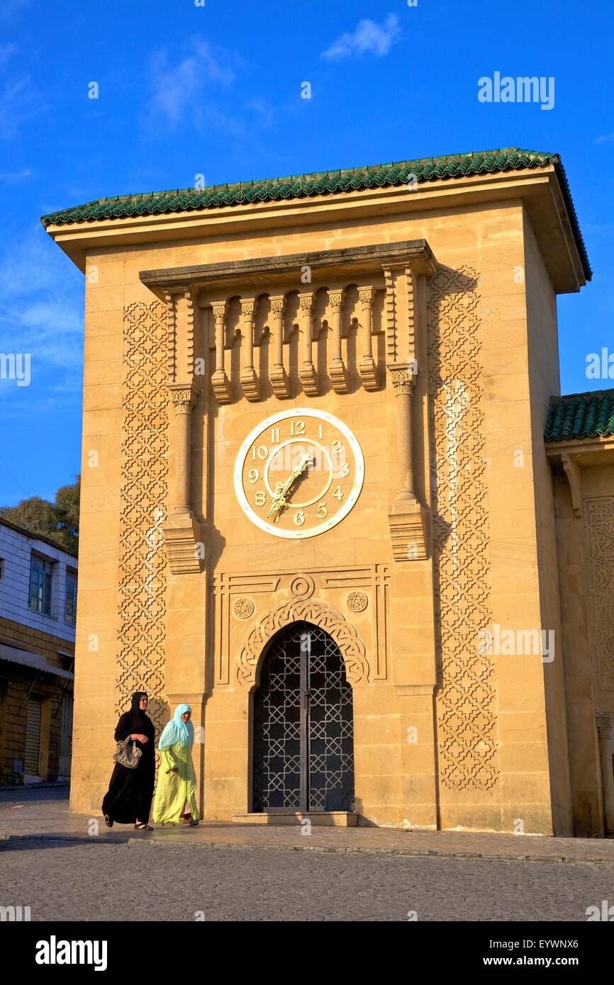 Torre dell Orologio in Gran Socco, Tangeri, Marocco, Africa Settentrionale, Africa Foto Stock