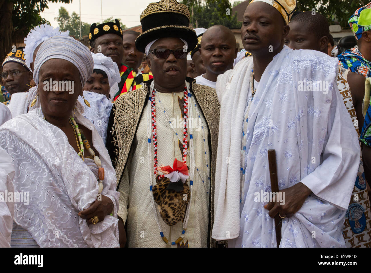 Bigwigs Voodoo a Ouidah, Benin, Africa occidentale, Africa Foto Stock