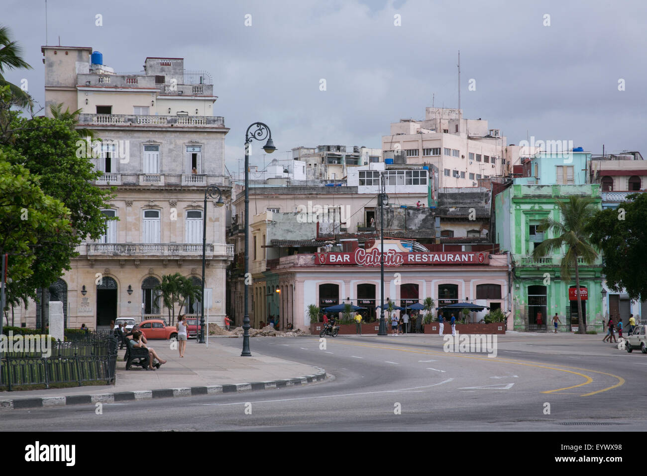 Street a l'Avana, Cuba. Foto Stock