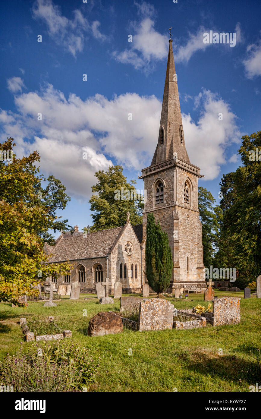 Chiesa Parrocchiale di Santa Maria, Lower Slaughter, Gloucestershire, Inghilterra Foto Stock