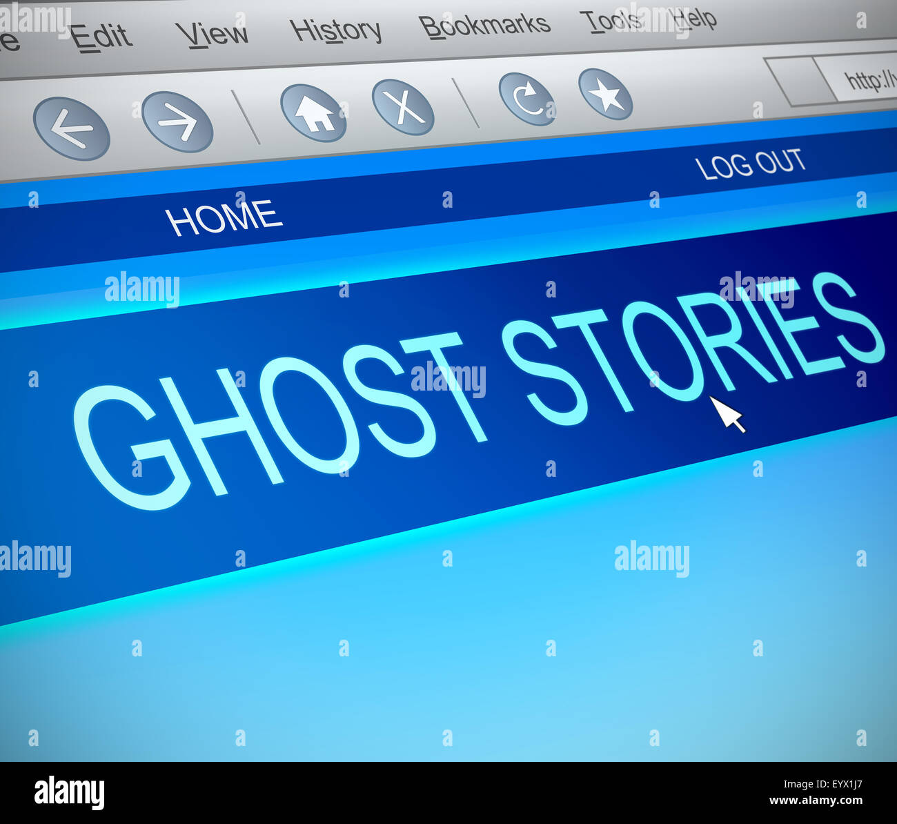 Ghost Stories concetto. Foto Stock