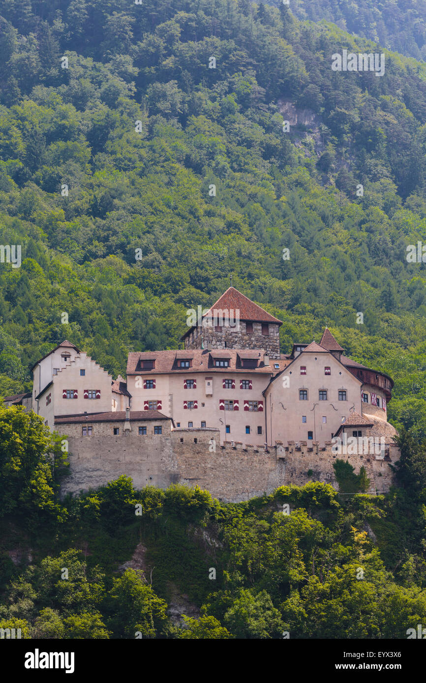 Vaduz, Liechtenstein. Schloss Vaduz. Il castello di Vaduz. Foto Stock