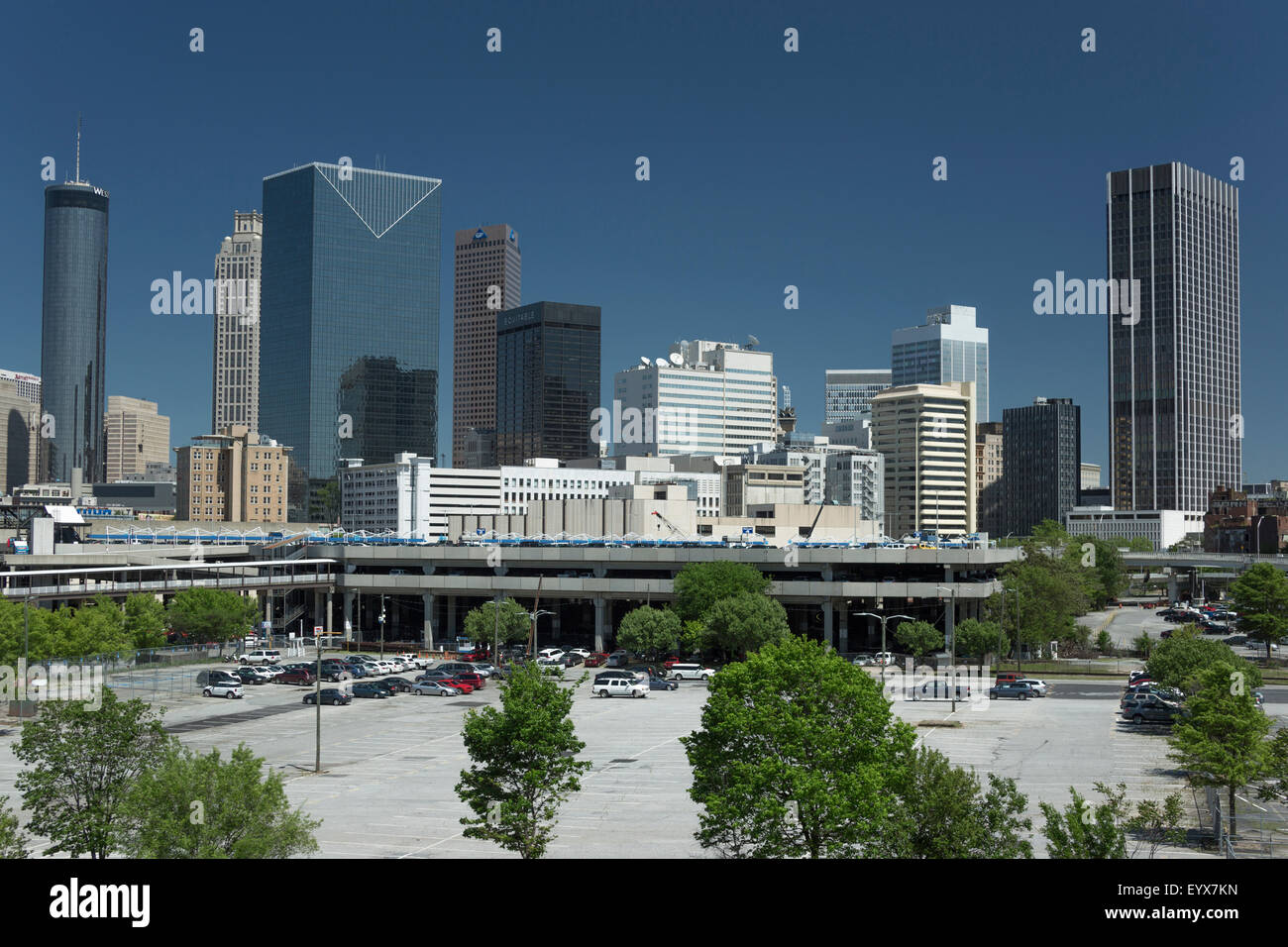 Lo skyline di downtown Atlanta in Georgia negli Stati Uniti Foto Stock