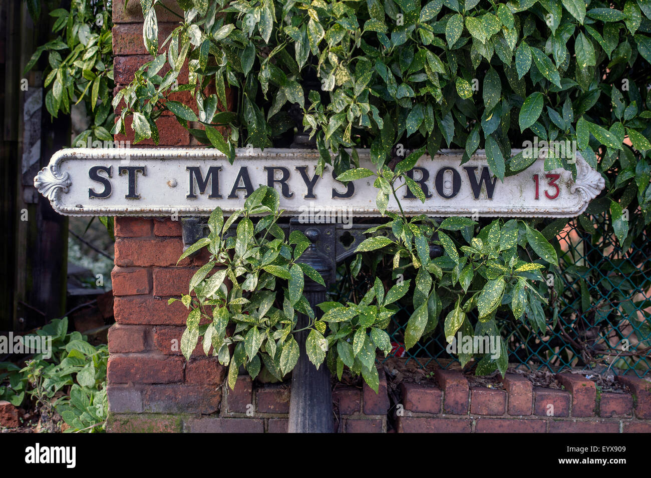 St Mary's Row in Moseley che viene presentato nel tratto urbano di 'luoghi migliori per vivere' Birmingham, Regno Unito Foto Stock