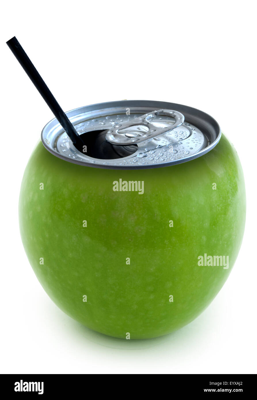 Il succo di mela concetto Foto Stock