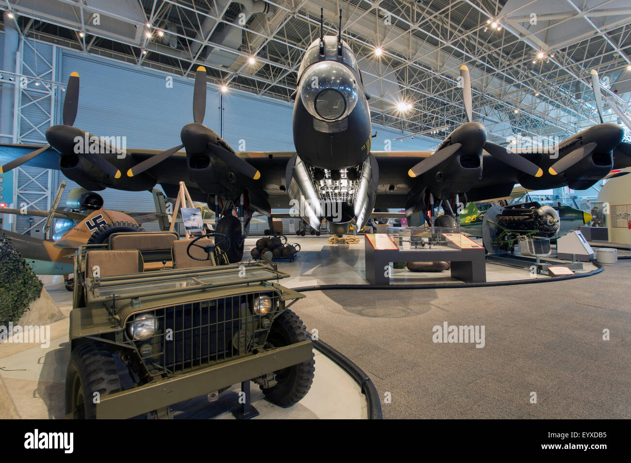 Canada,Ontario, Ottawa, Canada Aviation & Space Museum,Avro 683 Lancaster X Foto Stock