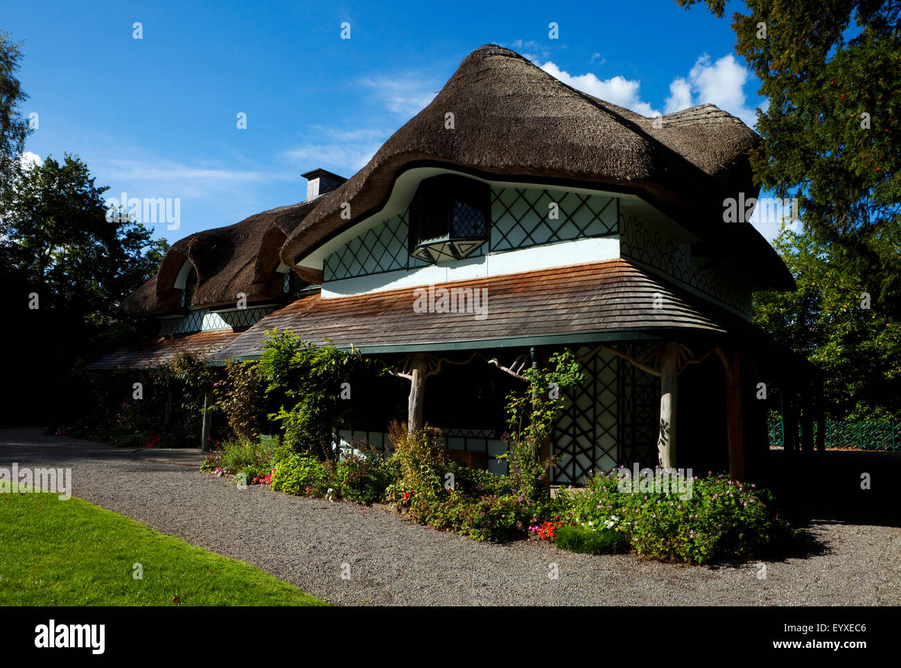 Swiss Cottage - Cottage Orness costruito nel 1816 e progettato da John Nash, vicino a Cahir, County Tipperary, Irlanda Foto Stock