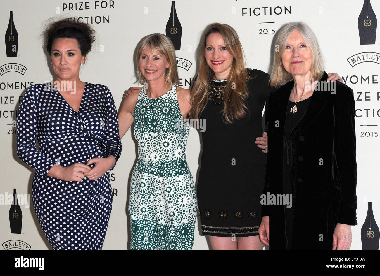 2015 Baileys Donne del premio per la Fiction a Londra il Royal Festival Hall - Arrivi con: laura bates cathy newman helen dunmore grazia dent dove: Londra, Regno Unito quando: 03 giu 2015 C Foto Stock