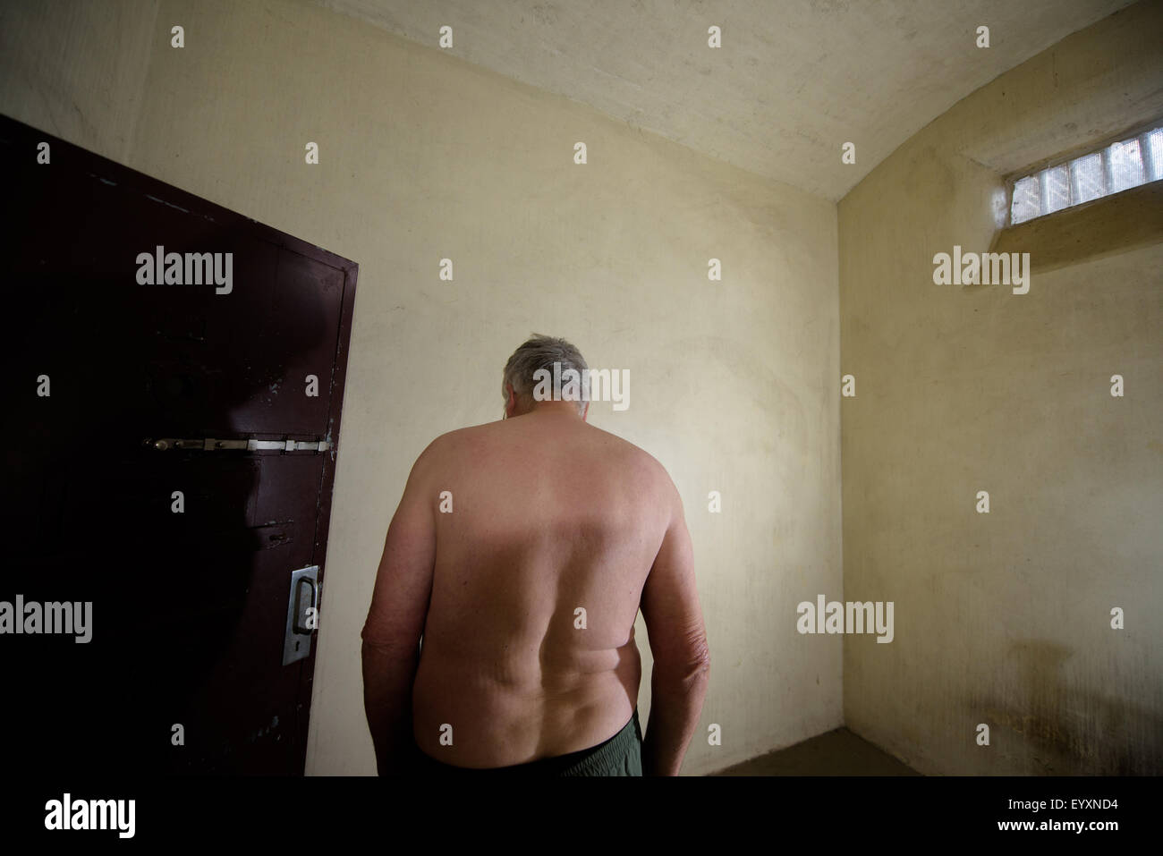 La depressione in carcere Foto Stock