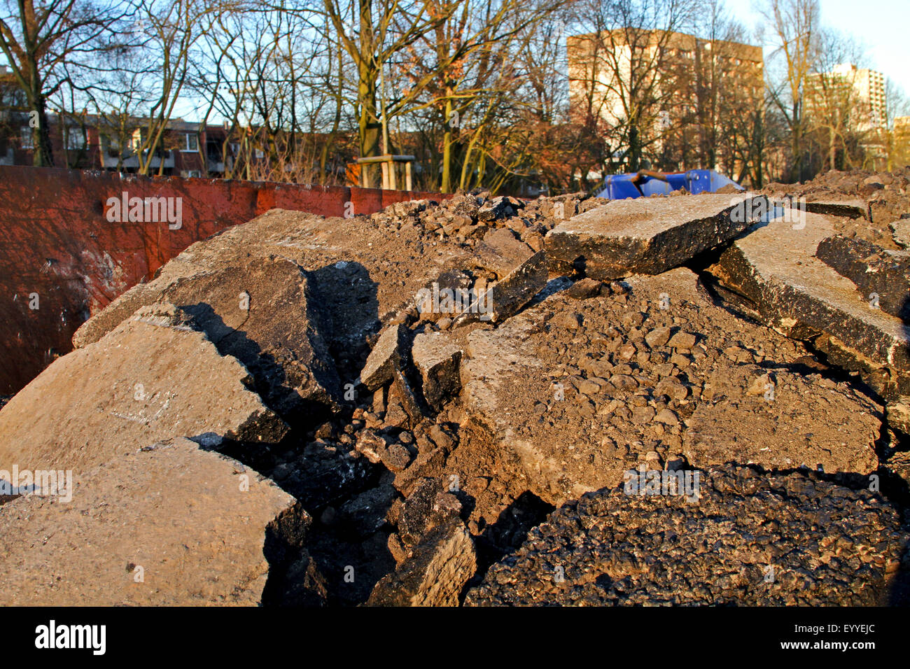 Il vecchio manto stradale, Germania Foto Stock