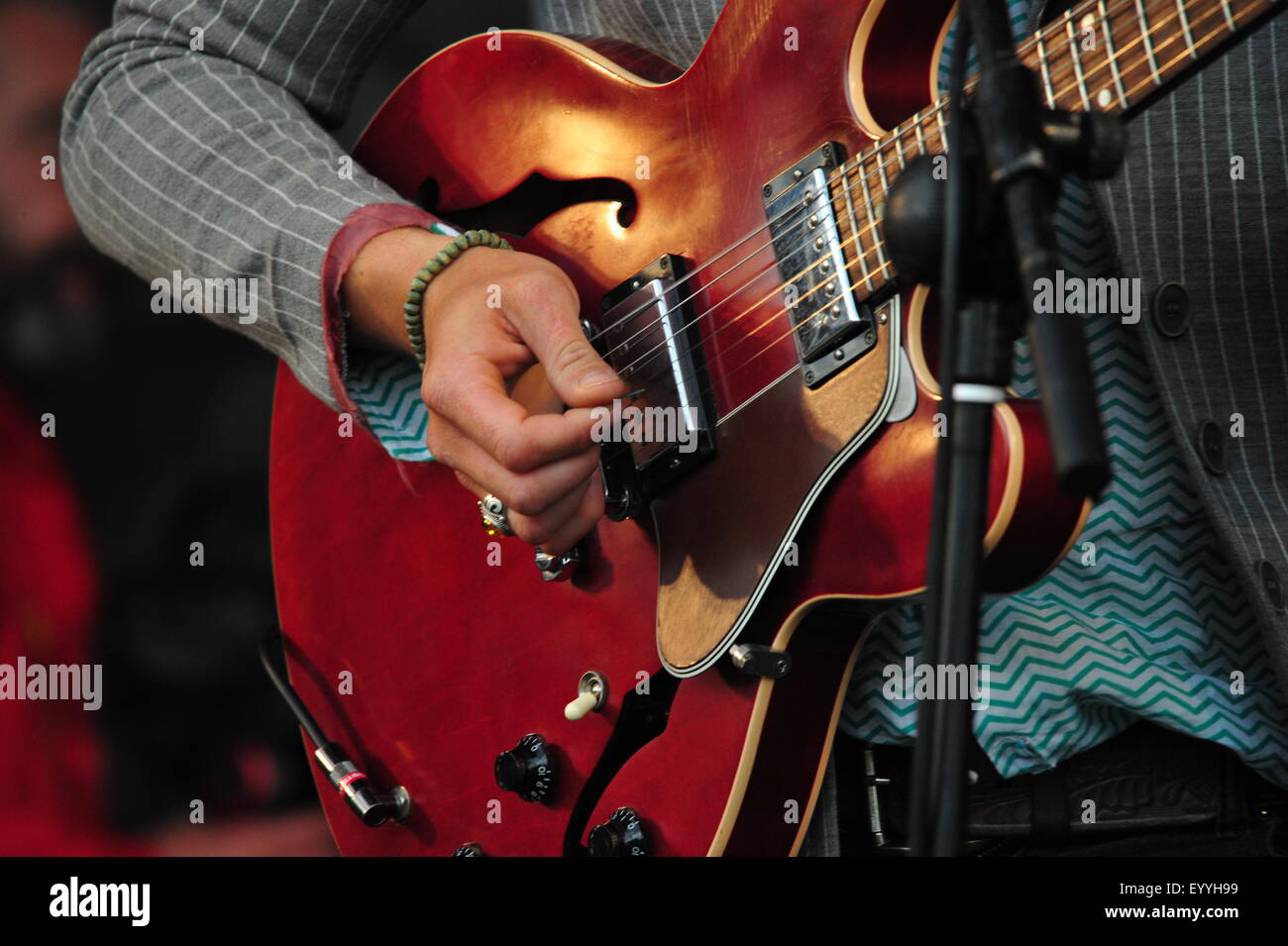 Concerto rock, Dublino, Irlanda. Foto Stock