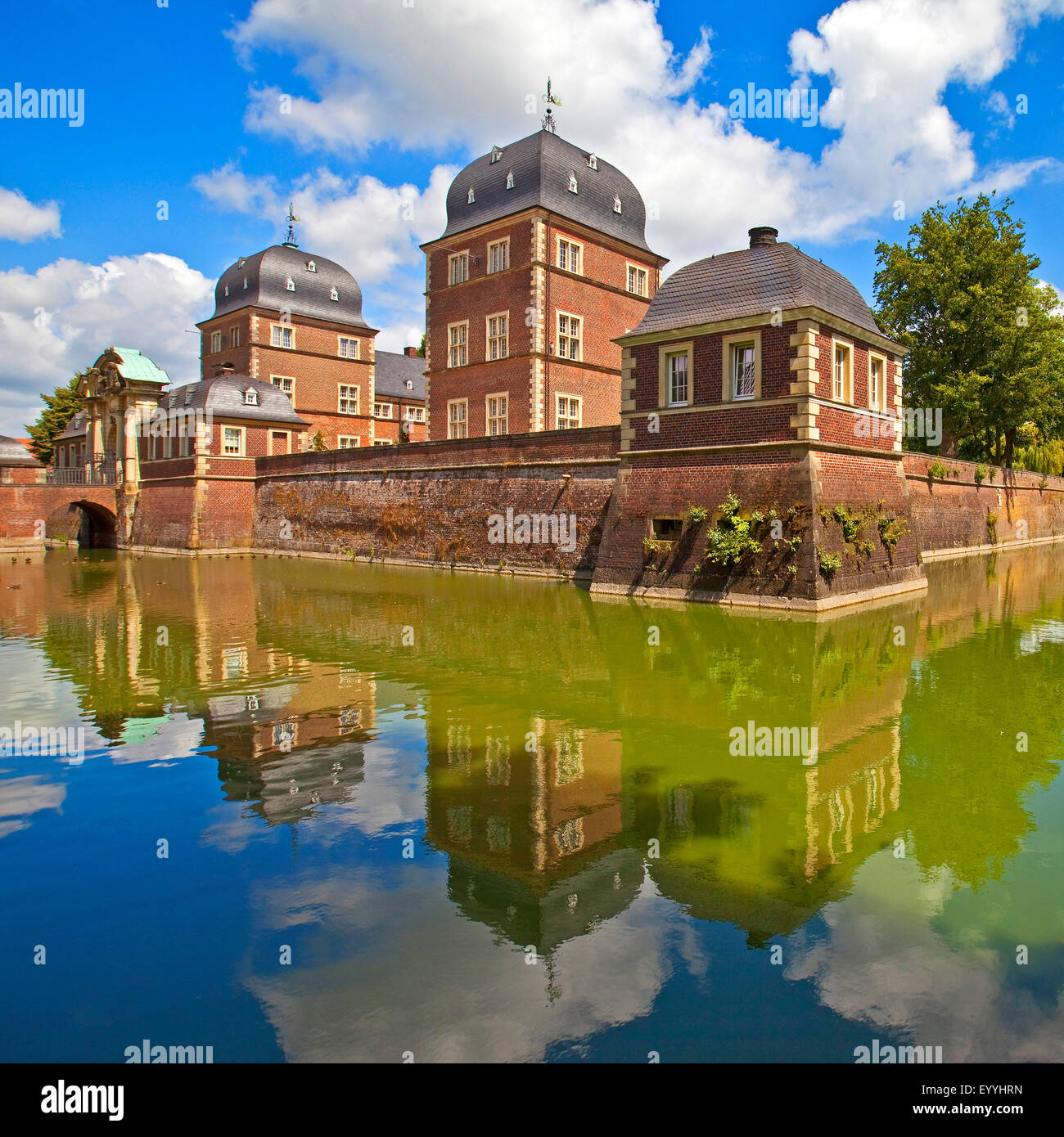 Il barocco Castello d'acqua Ahaus, tecniche akademy, in Germania, in Renania settentrionale-Vestfalia, Muensterland, Ahaus Foto Stock