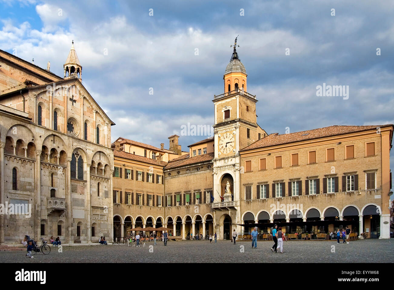 Palazzo Comunale di Modena, Emilia Romagna, Modena Foto Stock