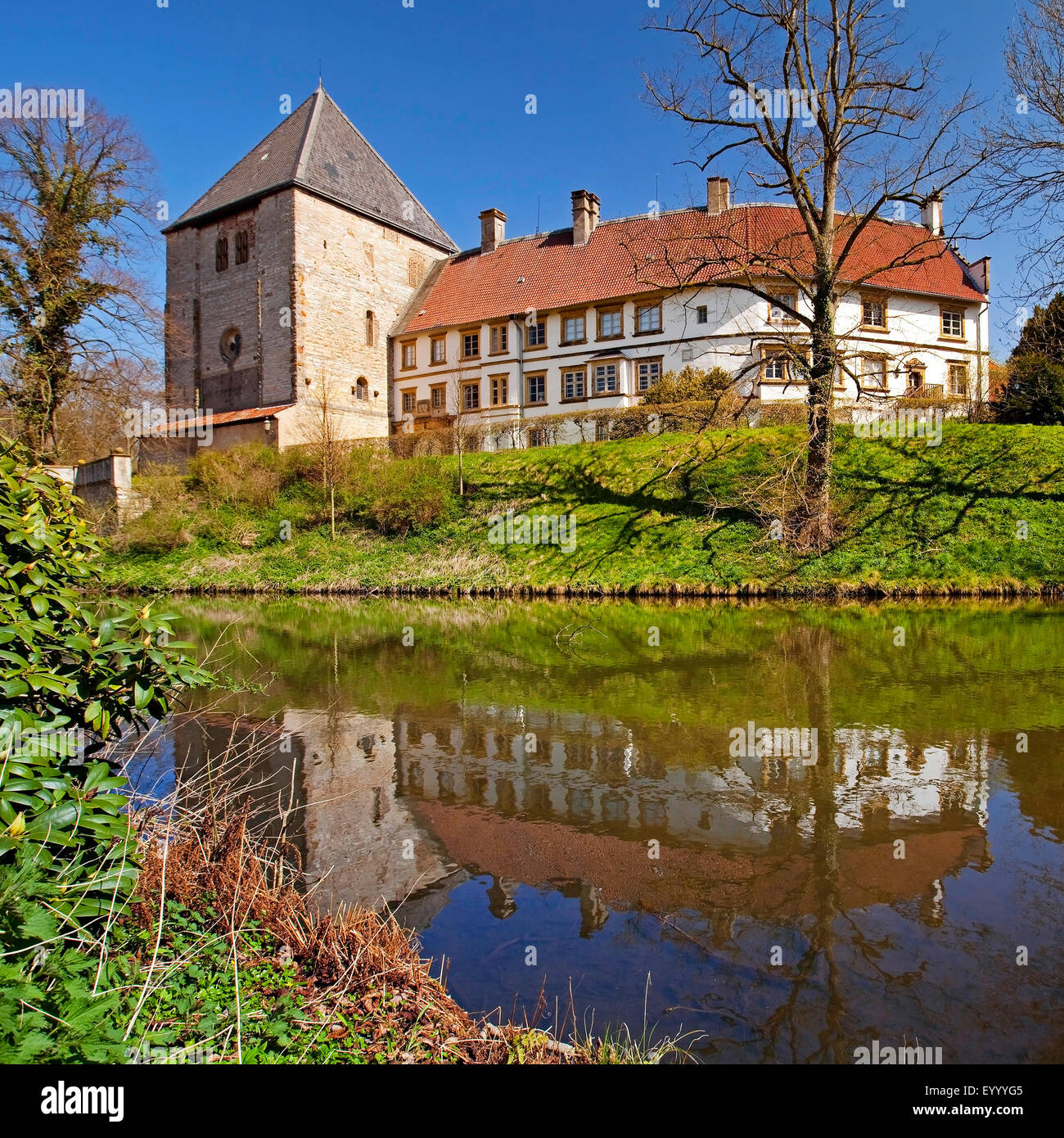 Castello Rheda, in Germania, in Renania settentrionale-Vestfalia, East Westfalia, Rheda-Wiedenbrueck Foto Stock