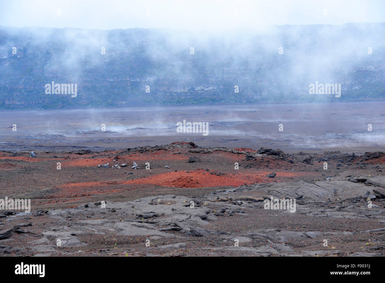 Il cratere vulcanico Formica Leo Piton de la Fournaise , Reunion Foto Stock