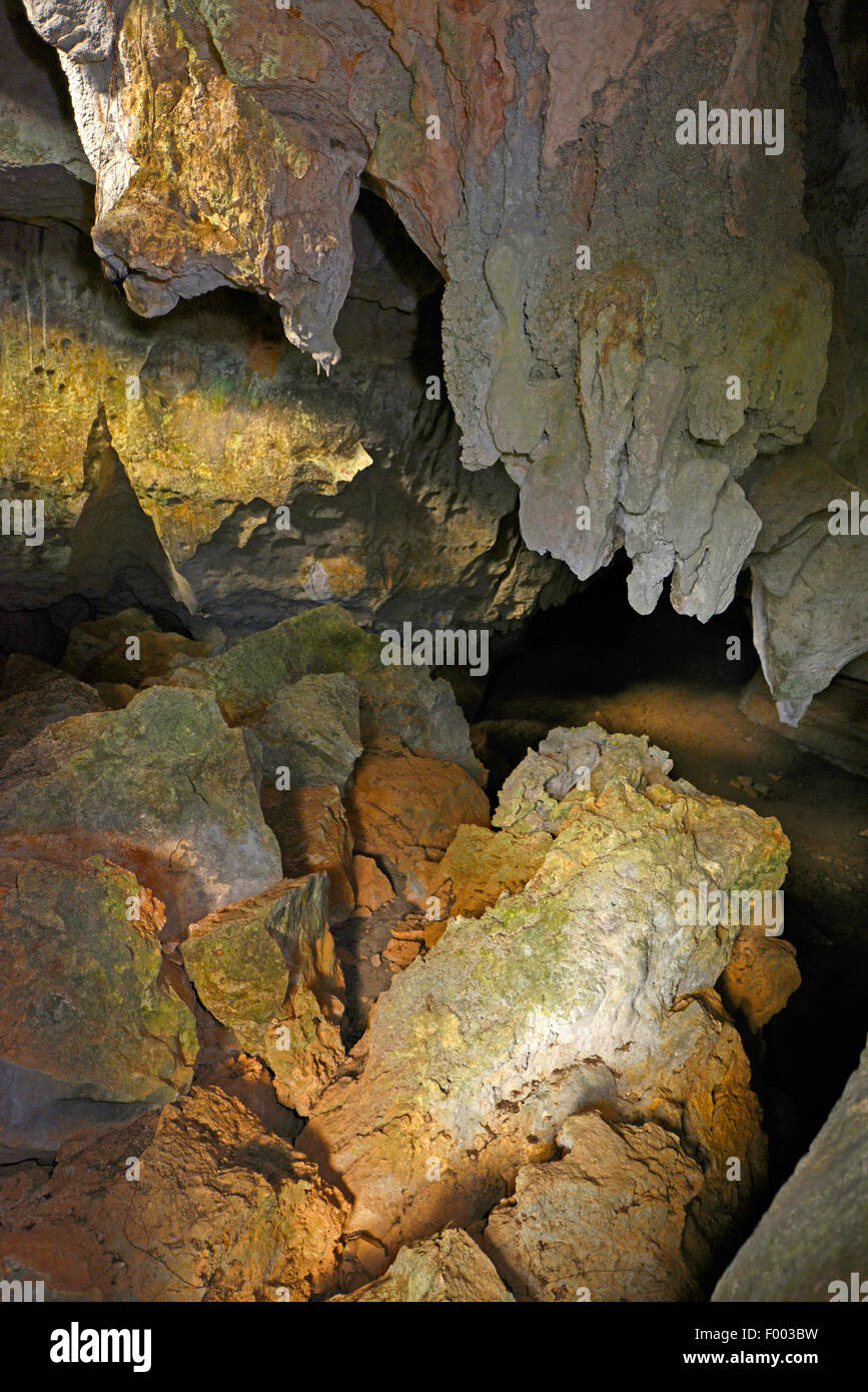 Grotta all'Ankarana National Park, Madagascar, Antsiranana, Ankarana Parco Nazionale Foto Stock